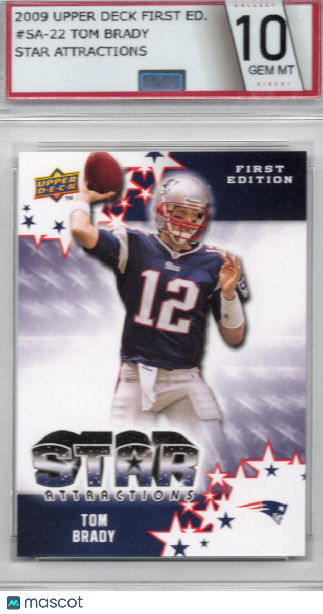 Tom Brady 2009 U.D. First Edition Star Attractions #SA-22 Collect Dire ...