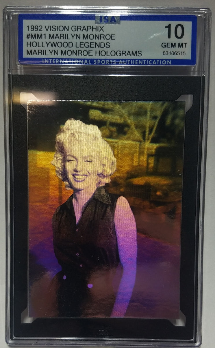 MARILYN MONROE #MM1 Hologram Hollywood Legends 1992 Vision Graphix ISA ...